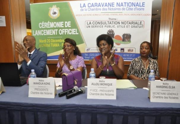 Sécurisation juridique en Côte d'Ivoire : La Chambre des Notaires lance une caravane nationale de sensibilisation et de formation