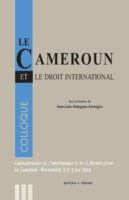 Couverture d’ouvrage : Le Cameroun et le droit international
