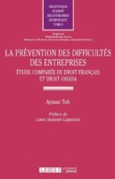 Couverture d’ouvrage : La prévention des difficultés des entreprises 